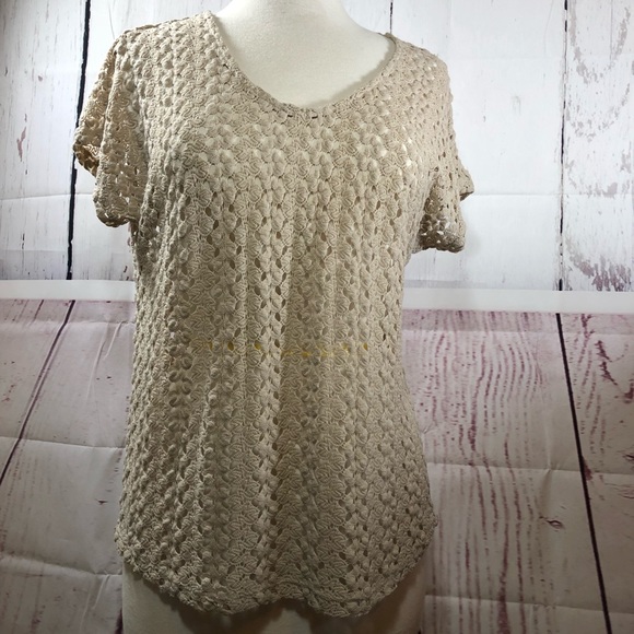 Andrea Jovine Oatmeal Colored Swimsuit Cover Up - Picture 4 of 8